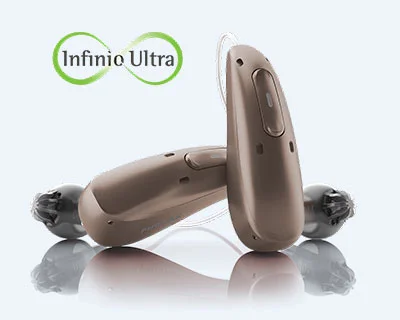 Phonak Audeo Infinio hearing aid &mdash; Side view (placeholder, final product photos to be added)