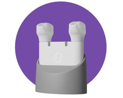 Signia Orion Charge&Go 200 hearing aid and charger (placeholder, final product photo to be added)